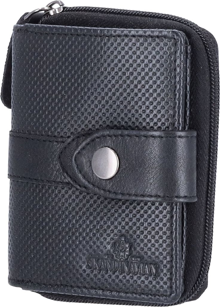 The Skandinavian Brand Damen Leder Geldbörse klein Black