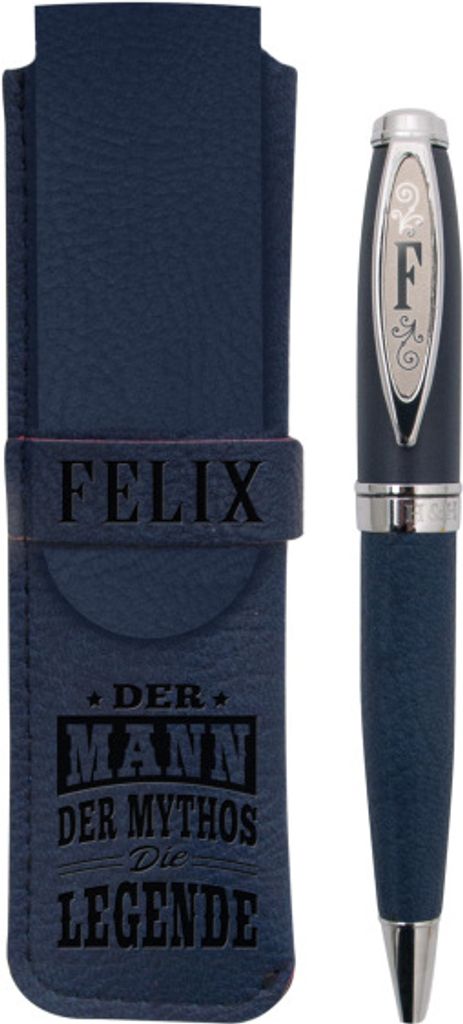 History & Heraldry Bamboo Persönlicher und individueller Kuli Kugelschreiber Stift mit Namen und Spruch Personalisiertes Etui Monogramm-Design per...