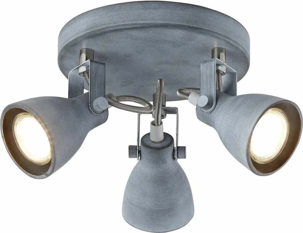 Plafonnier Candellux ASH 98-64325 gris au design industriel moderne