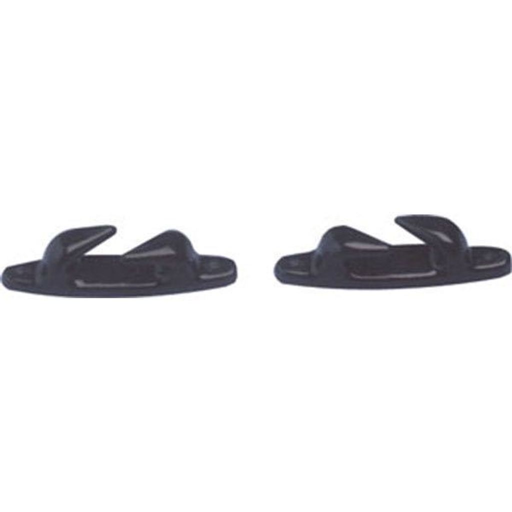 Halkip-Set aus schwarzem Nylon 160 mm