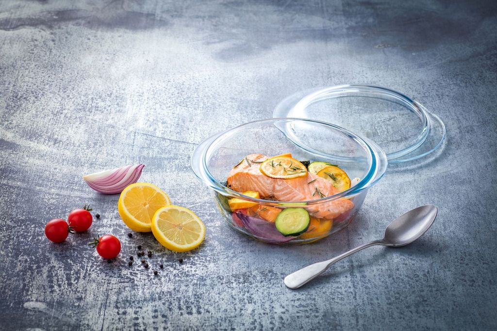 PYREX Kasserolle rund, mit Deckel, Inhalt: 1,60 + 0,50 Produktbild 6