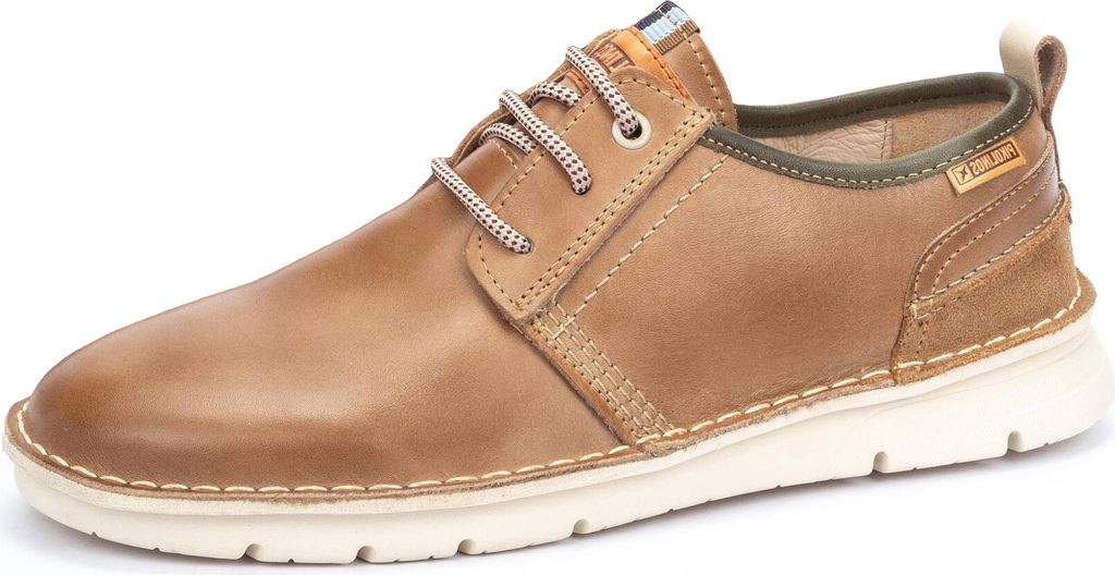 Pikolinos Herren Schnürschuh Leder herausnehmbare Innensohle Rivas M3T-4232, Größe:45 EU, Farbe:Beige