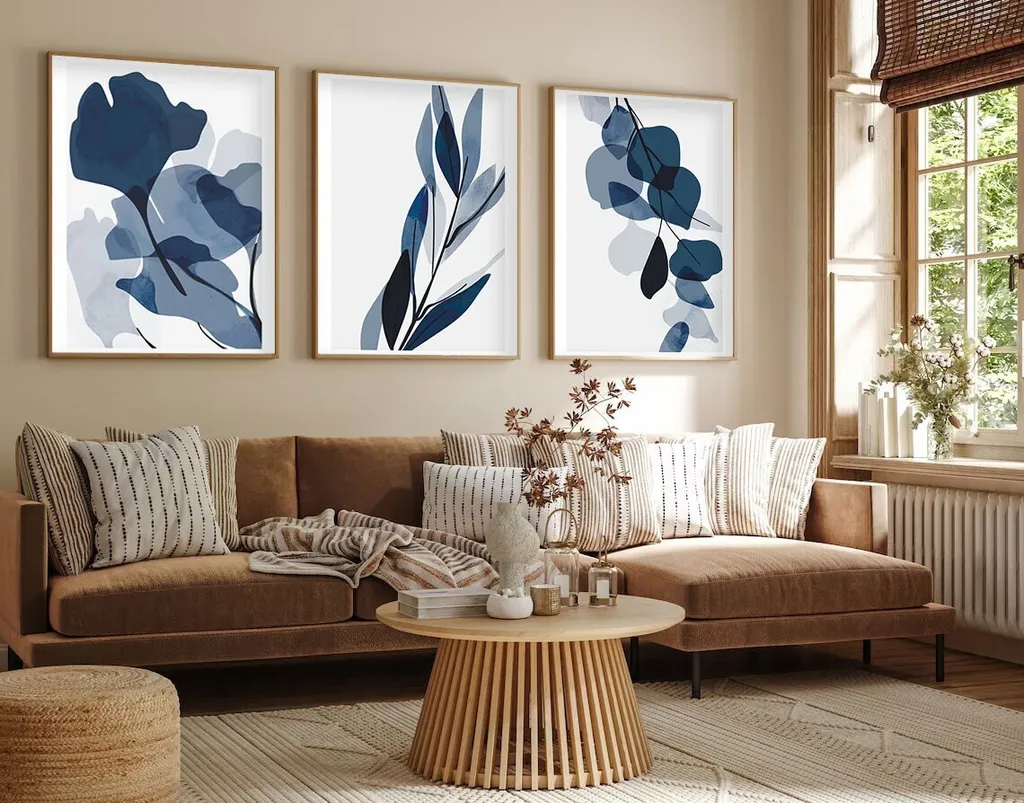 Offerta Wallity Huhu207: Set 3 Quadri 20x30 MDF con Cornice