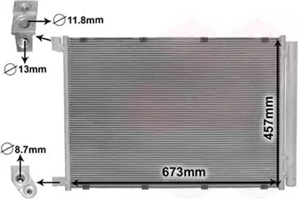 VAN WEZEL 30015703 Kondensator Klimaanlage Klimakondensator passend für MERCEDES-BENZ C-Klasse T-modell (S205) +Trockner