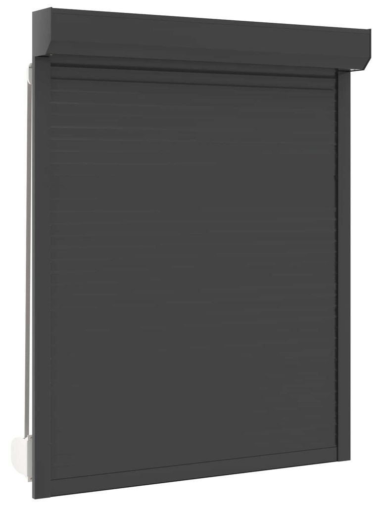 Rollladen Anthrazit 120 x 150 cm Aluminium und Polyurethan
