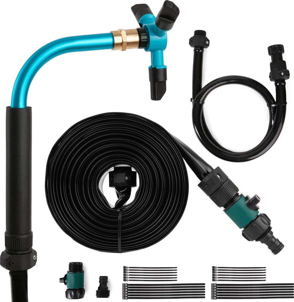 ZIPRO Trampolin Sprinkler 2in1 Set 12m - Wasserspielzeug Kinder Outdoor Wassersprenger Garten Gartenspielzeug Wasserspiel Sommerspiel Zubehör