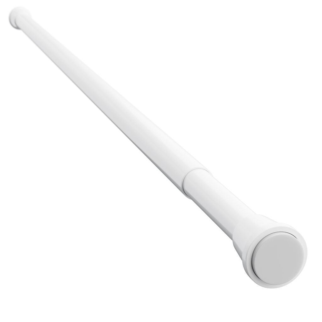 Drążek do zasłon prysznicowych 190 - 300 cm biały ALU ** Zdjęcie produktu 