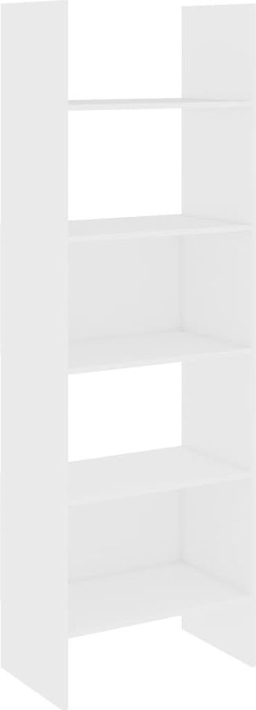 Bücherregal Weiß 60x35x180 cm Holzwerkstoff