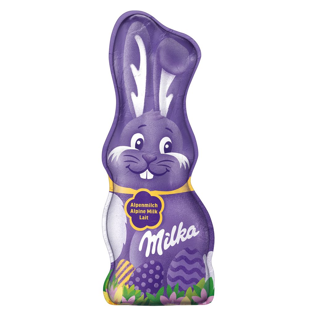 Milka Schmunzelhase aus zarter Milka Alpenmilch 45g 3er Produktbild 