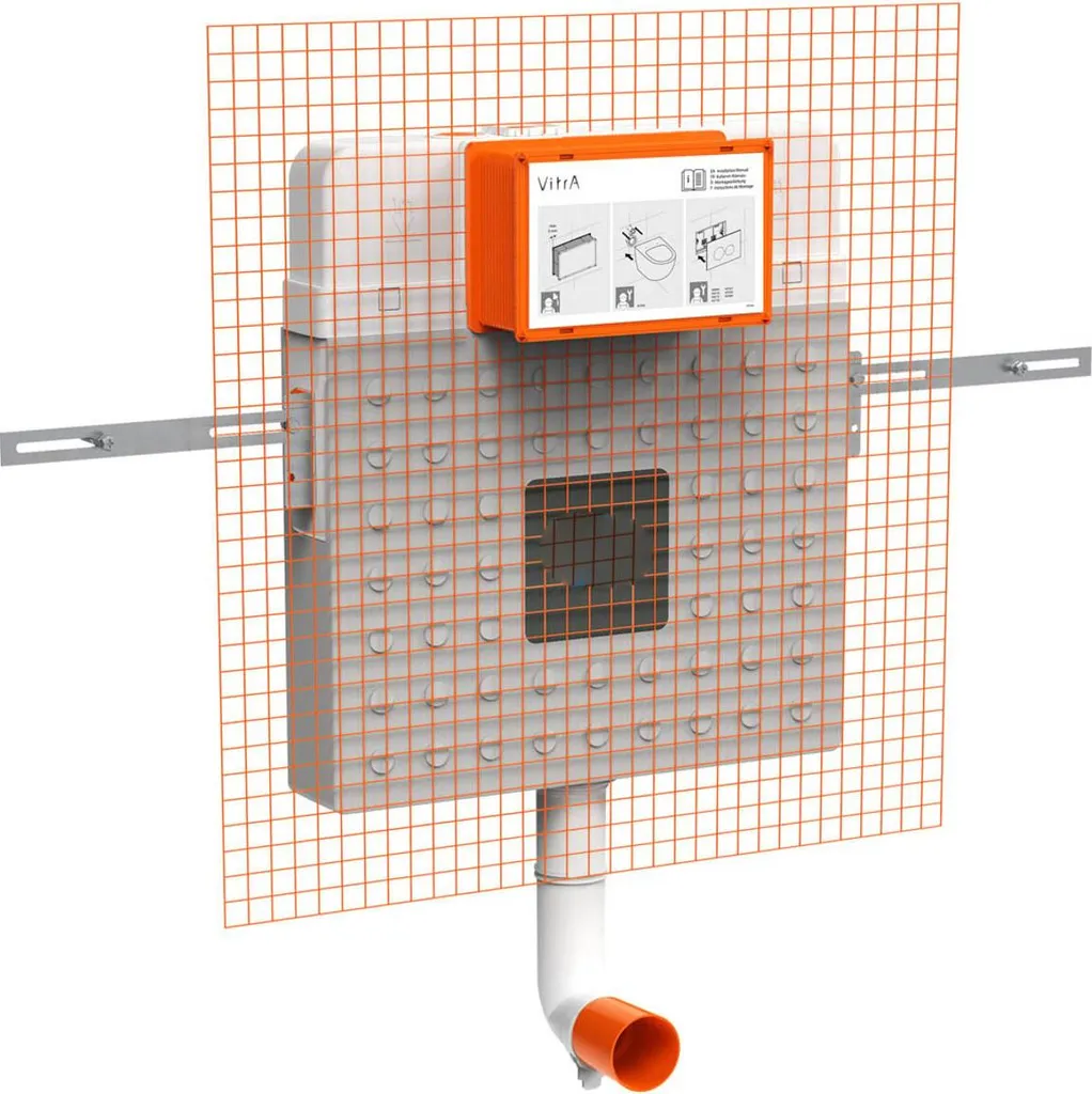 Bâti-support WC encastré extra-plat de 8 cm avec isolation VitrA