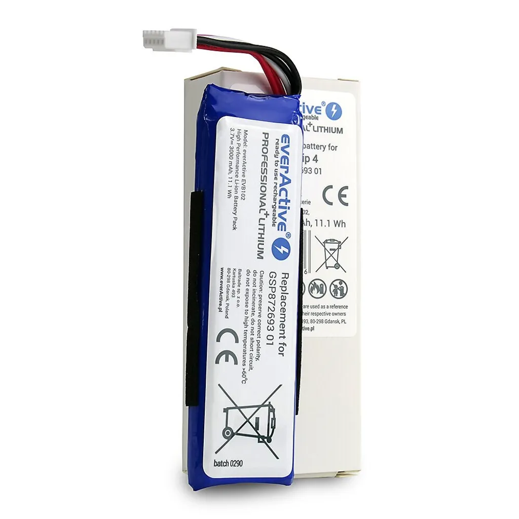 Batterie de Remplacement Li-Po EVB102 pro compatible JBL Flip 4 - 6