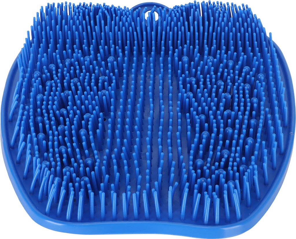 Duschfuß -Schrubben weiches Silikon Anti -Schlupf -Saugbecher -Geruchswaschmaschinen für Bademassage Blau