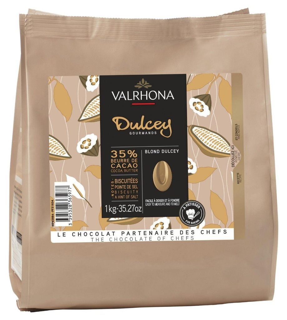 Valrhona Dulcey Bílá čokoláda 35% kakaové máslo 1000g – Obrázek produktu 