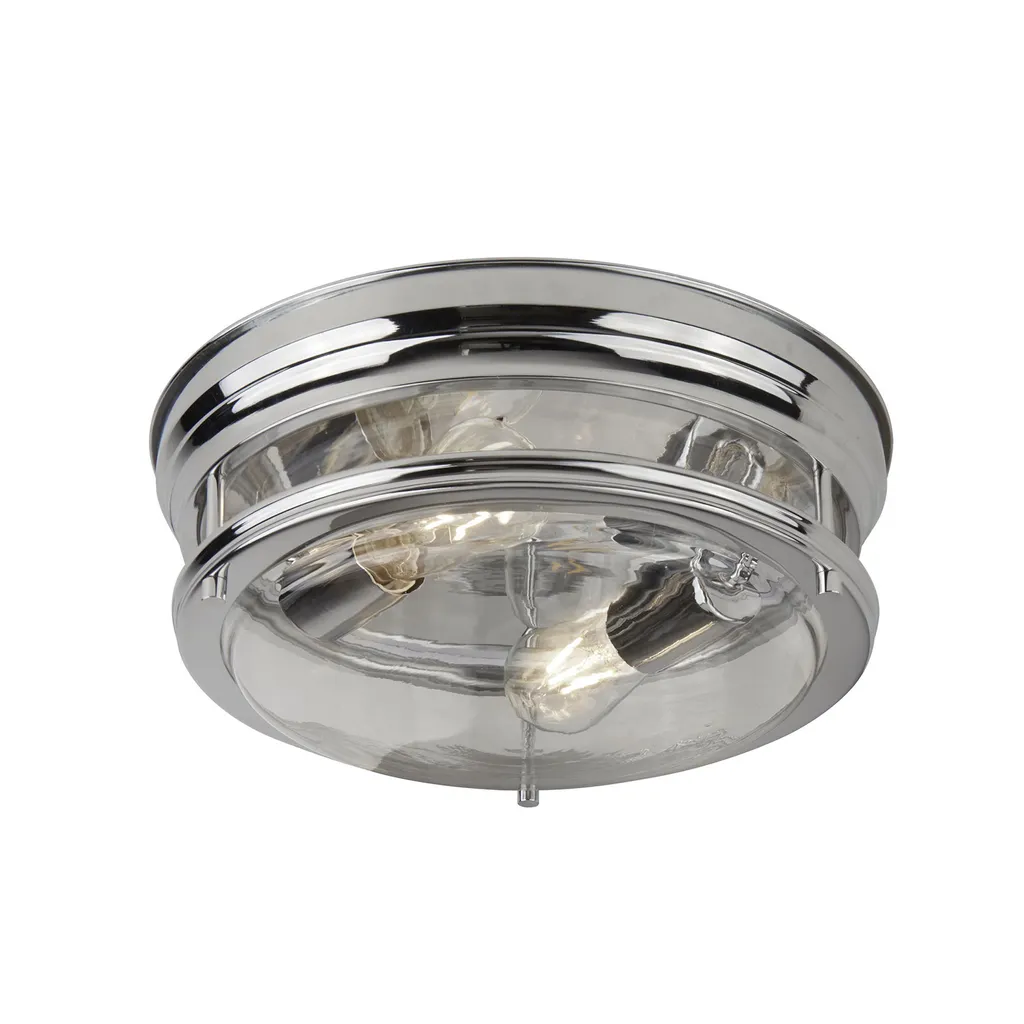 Plafonnier Design EDINBURGH Chrome 35 cm pour Rénovation Intérieure