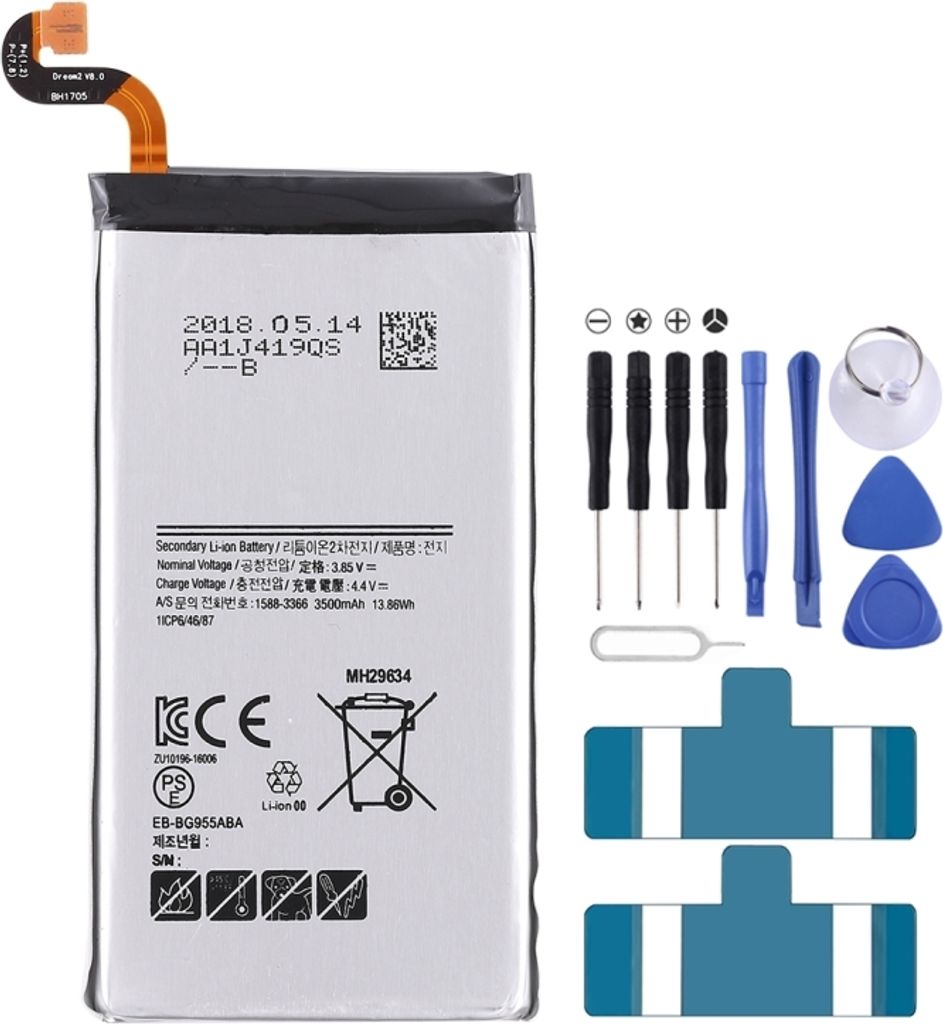 3.85V 3500mAh pour Galaxy Batterie Li-Ion wiederaufladbare S8+