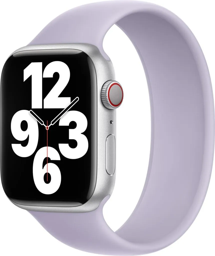 Cinturino Apple Solo in silicone per Apple Watch | 44/45/46/49 mm - Taglia 11 - Nebbia viola
