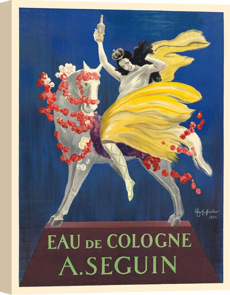 Affiche Leonetto Cappiello Eau de Cologne A. Seguin - Toile 80x60 cm