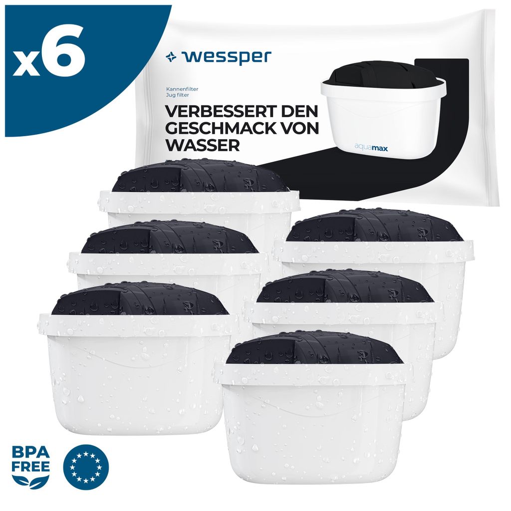 Wessper vodní filtr Sport 6 ks | Kompatibilní s vodními Obrázek produktu 