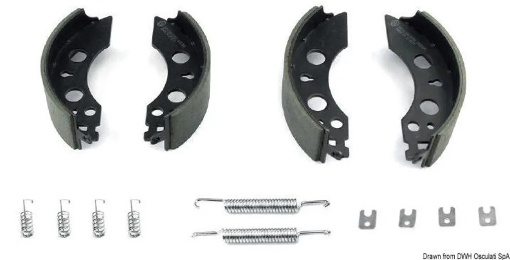 Kit freins remorque Knott 20-2425/1 200x50 d'origine pour essieu