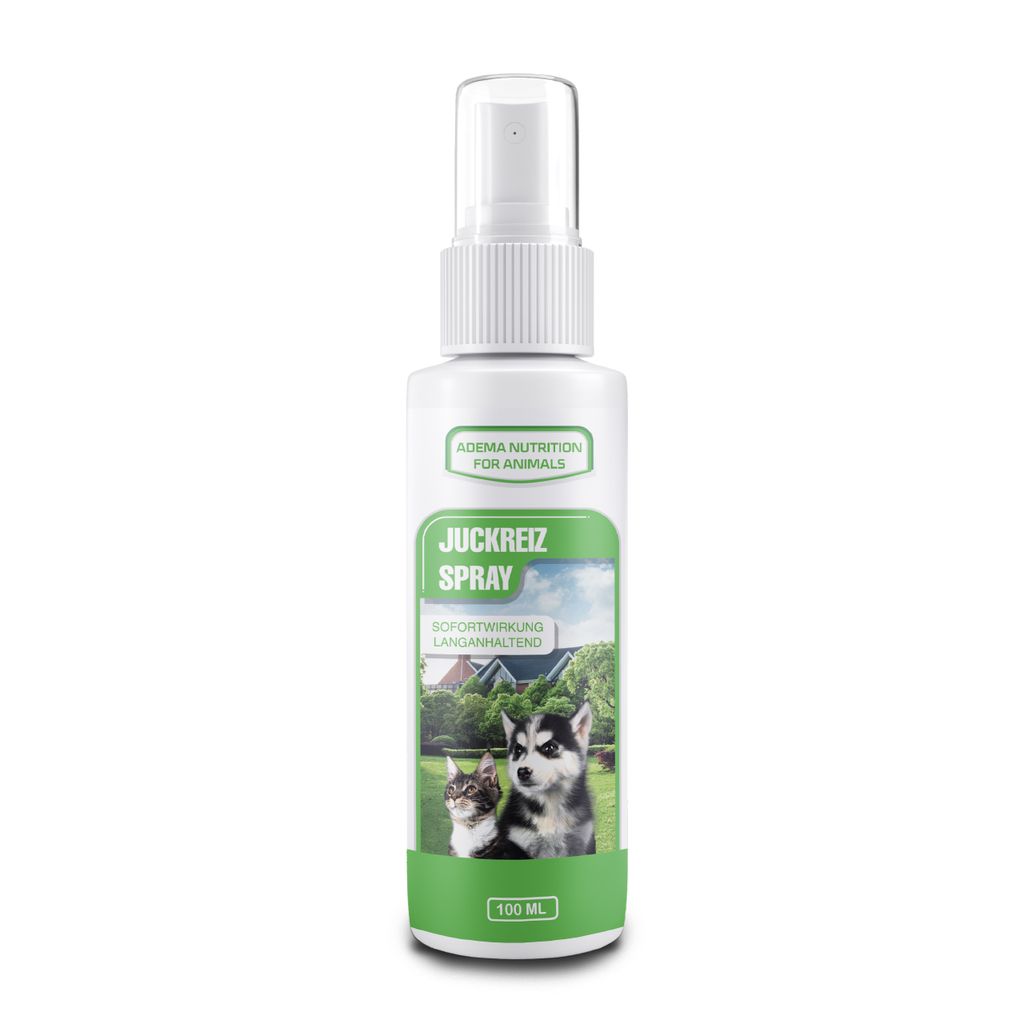 Adema Nutrition Juckreiz Spray – für Hund und Katzen – Unterstützung bei der Linderung von Hautjuckreiz – Beruhigung der Haut – bei Hau...