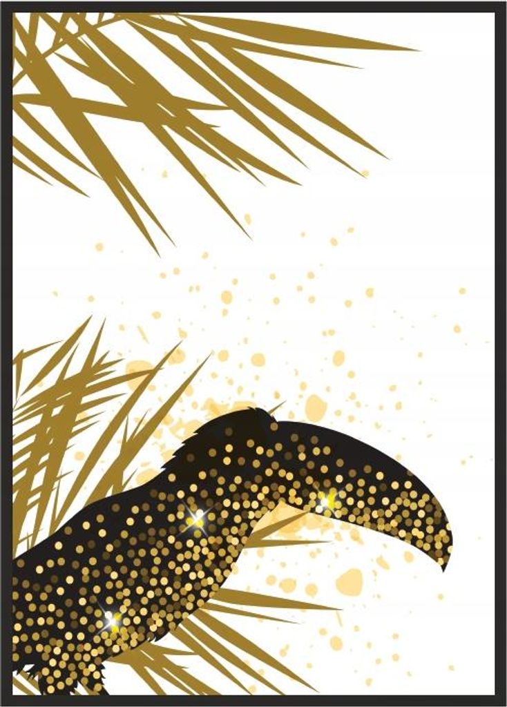 Bild Poster im Rahmen 53x73 cm Tukan P699