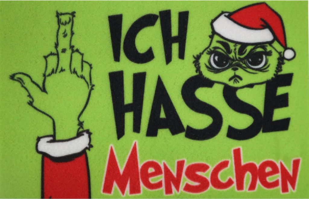 Grinch - Festtags Muffel Schmutzfangmatte ICH HASSE Produktbild 