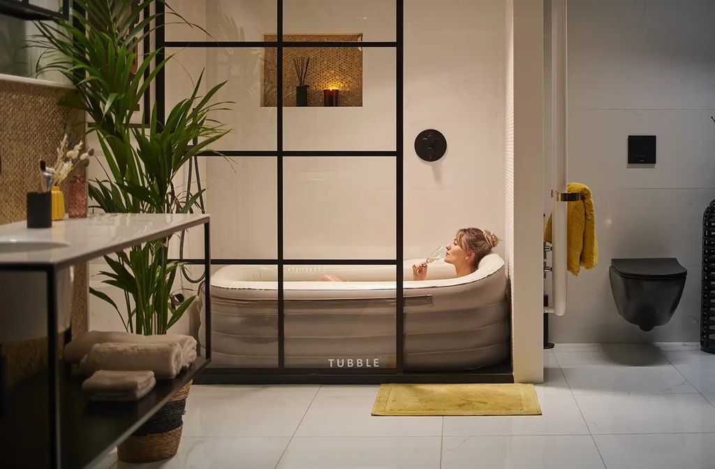 Tubble® Royale Aufblasbare Badewanne - Ambient Taupe - Produktbild 5