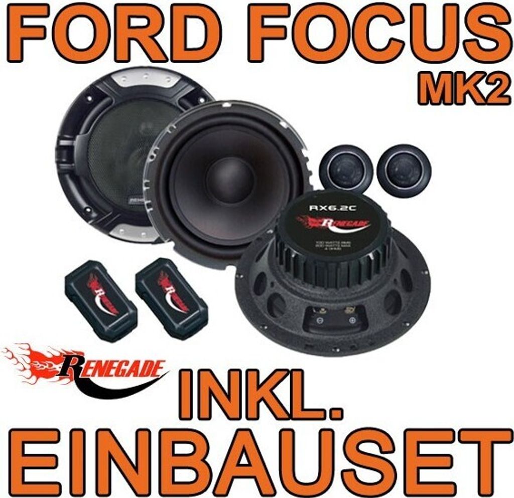 Renegade RX 6.2c - 16,5cm Komponenten-System für Ford Focus MK2 hinten - justSOUND