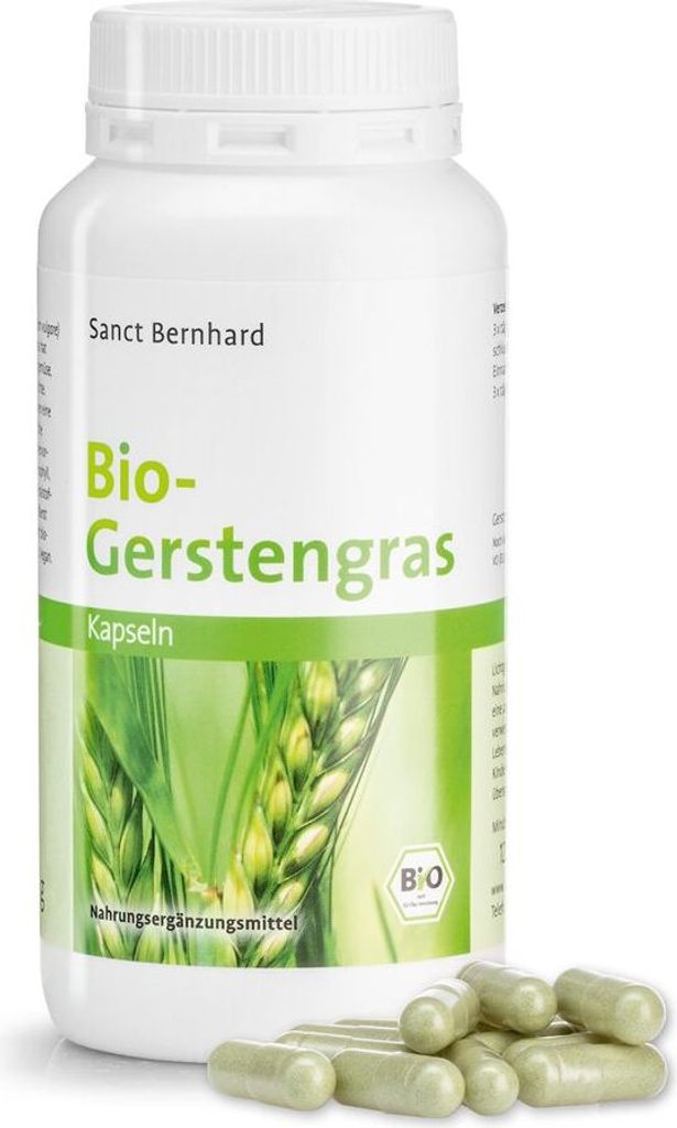 Sanct Bernhard Bio-Gerstengras - 240 Kapseln