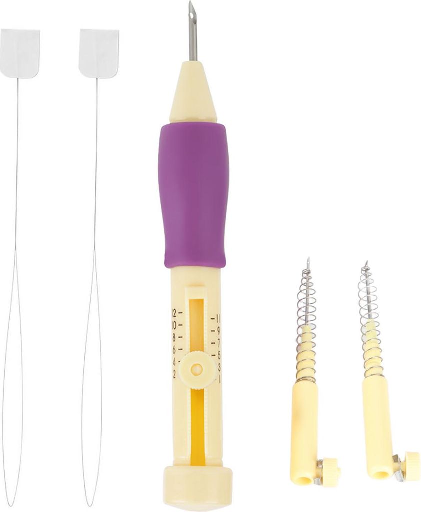 Stickerei Nadel Punch mit 3 Größen Needle Pen Kit Werkzeug für DIY Handwerk