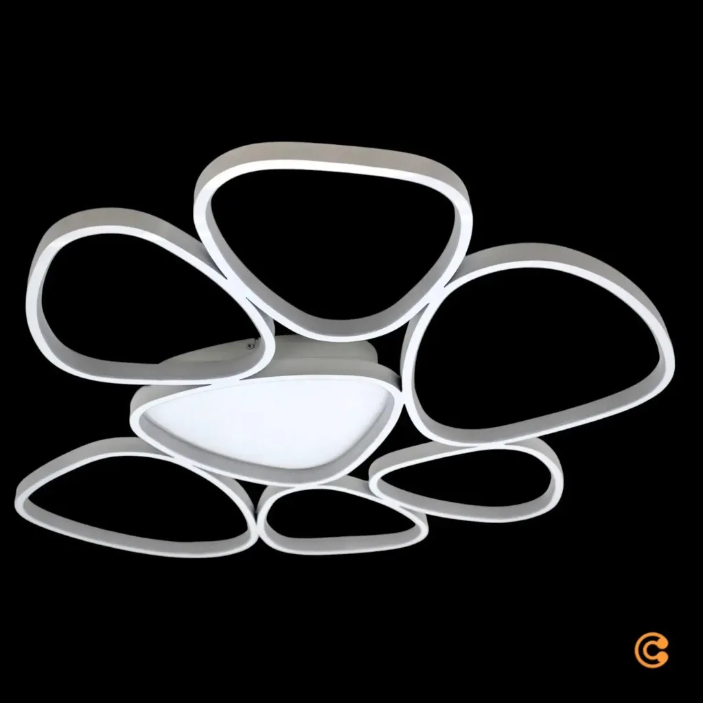 Plafonnier Just Light blanc Pebbles pour salon - Second choix certifié