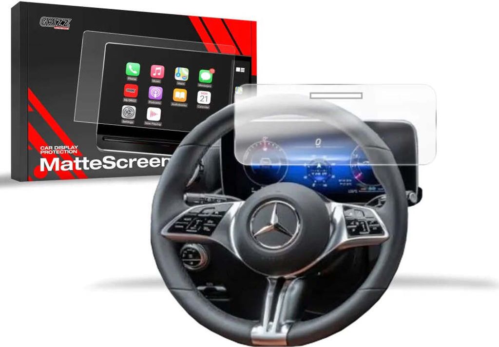 Matte GrizzGlass CarDisplay Schutz Mercedes S Klasse W223 Sensor (2020-2024)