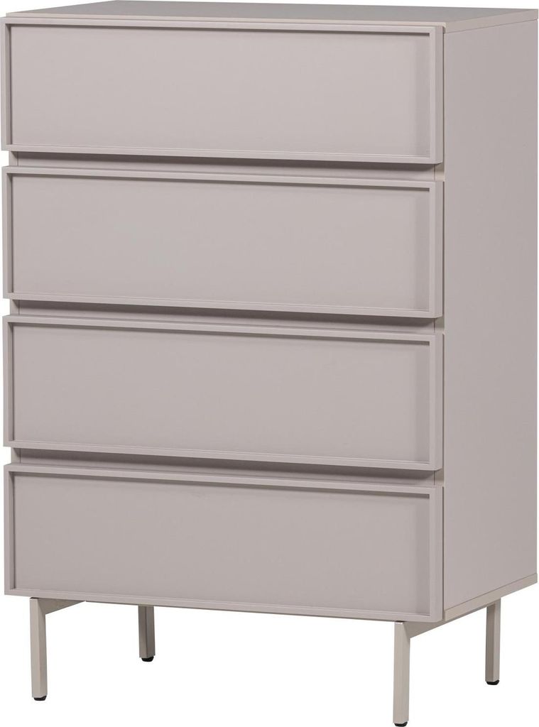 tours kommode 4 schubladen melamine/mdf sand