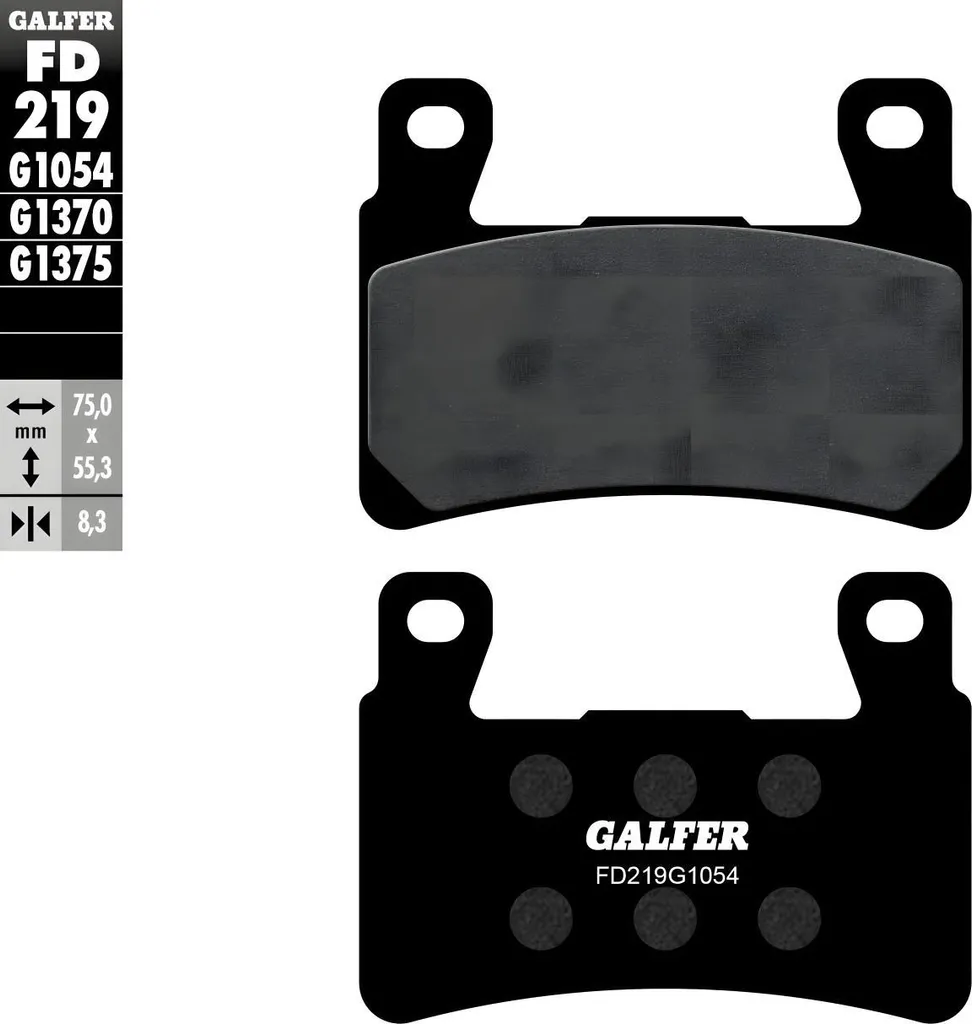 Plaquettes Galfer FD219G1054 Semi Métal : Freinage Puissant et Durable