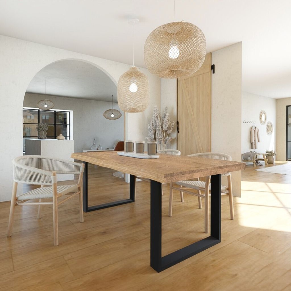 ESSTISCH CANTAL / 180x100 cm- 8 Personen - Massive Eiche