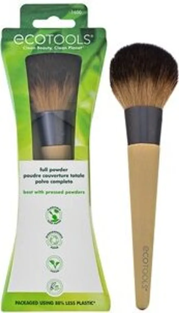 Pinceau Maquillage Poudre Large EcoTools pour une Finition Lisse et Douce