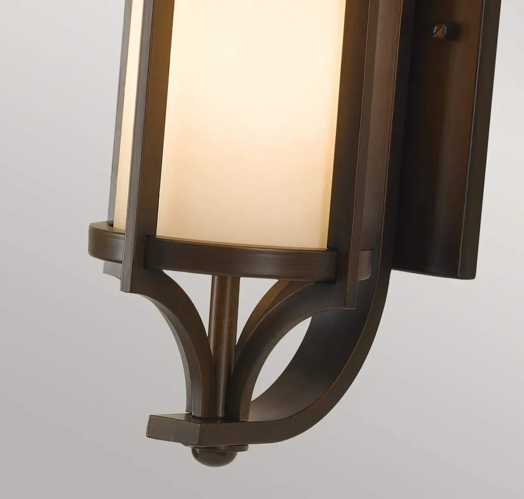 Applique extérieure E27 Merrill Feiss étanche IP44 Finition Bronze 60W