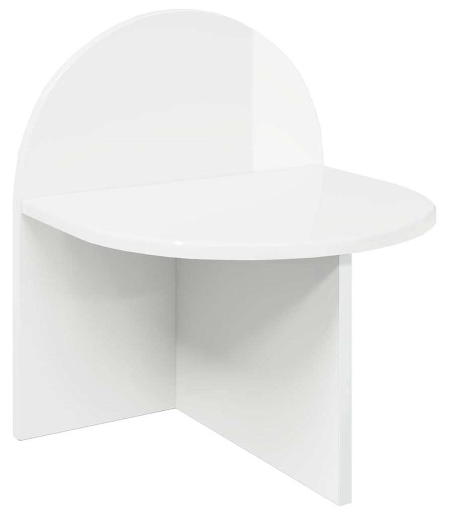 Nachttisch Hochglanz Weiß 40 x 35,5 x 45,5 cm Holzwerkstoff
