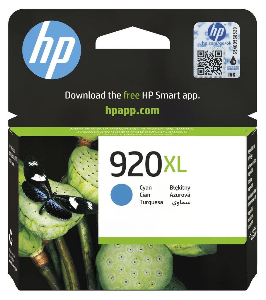 HP Nr 920 XL Druckerpatrone cyan (CD972AE) Produktbild 