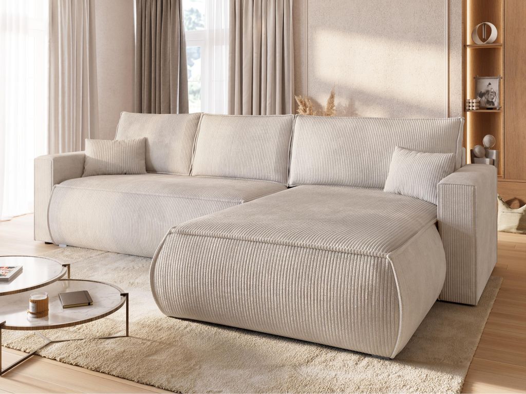 BroMARKT Ecksofa HAVANA Schlaffunktion Bettkasten L-Form Produktbild 