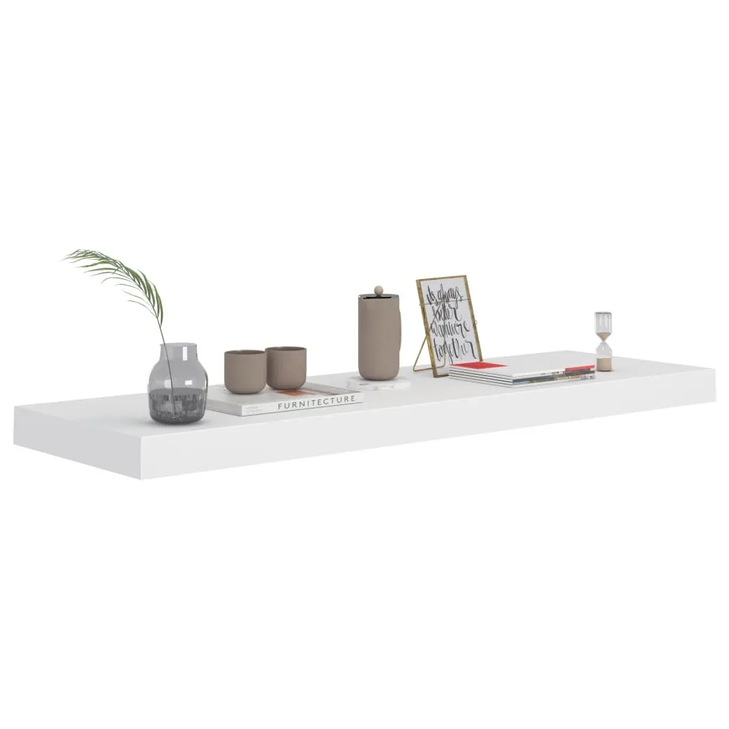 OFFERTA SYFAX Scaffale Parete Bianco MDF 80x23,5x3,8 cm Scomparsa