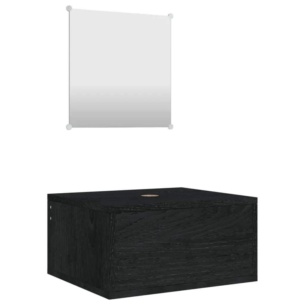 Aménagez votre pièce d'eau avec ce set de meubles de salle de bain noir