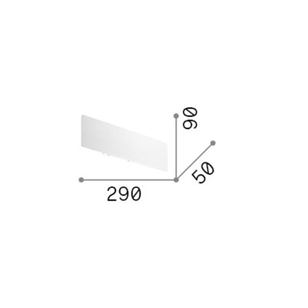 Moderne Wandleuchte Zig Zag Metall Weiß Led 12,5W 4000K Natürliches Licht