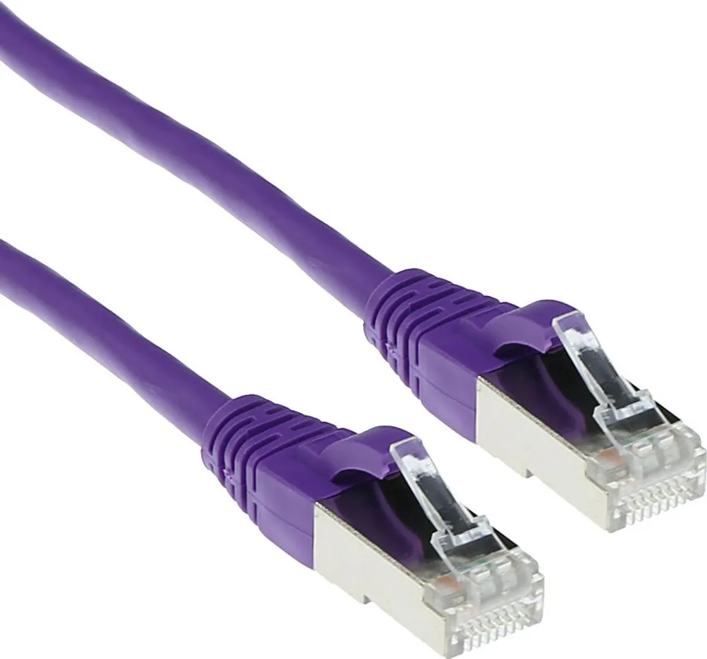 Cavo Ethernet ACT CAT6A 25m S/FTP LSZH Viola - Alte Prestazioni FB8725