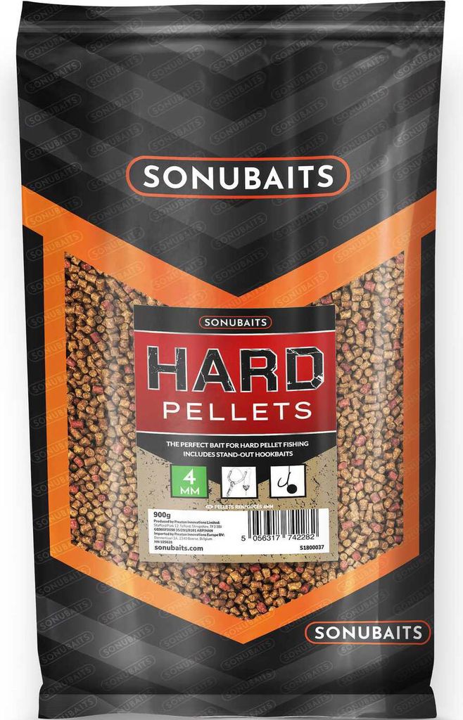 900 g di pellet affondanti Sonubaits HARD PELLETS da 4 mm Immagine del prodotto 