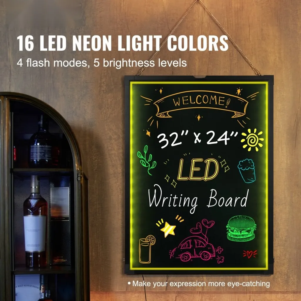 Tableau LED pour menu restaurant et vitrine magasin - Format 60x80cm