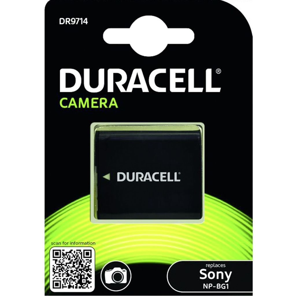 Duracell DR9714 (sony NP-BG1) Lithium Ionen (Li-Ion) Akku für Digitale Kamera, 900 mAh Kapazität, Akkutyp Sony NP-BG1