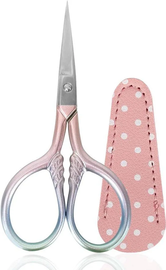 Ciseaux de couture pour loisirs créatifs et scrapbooking, acier rose