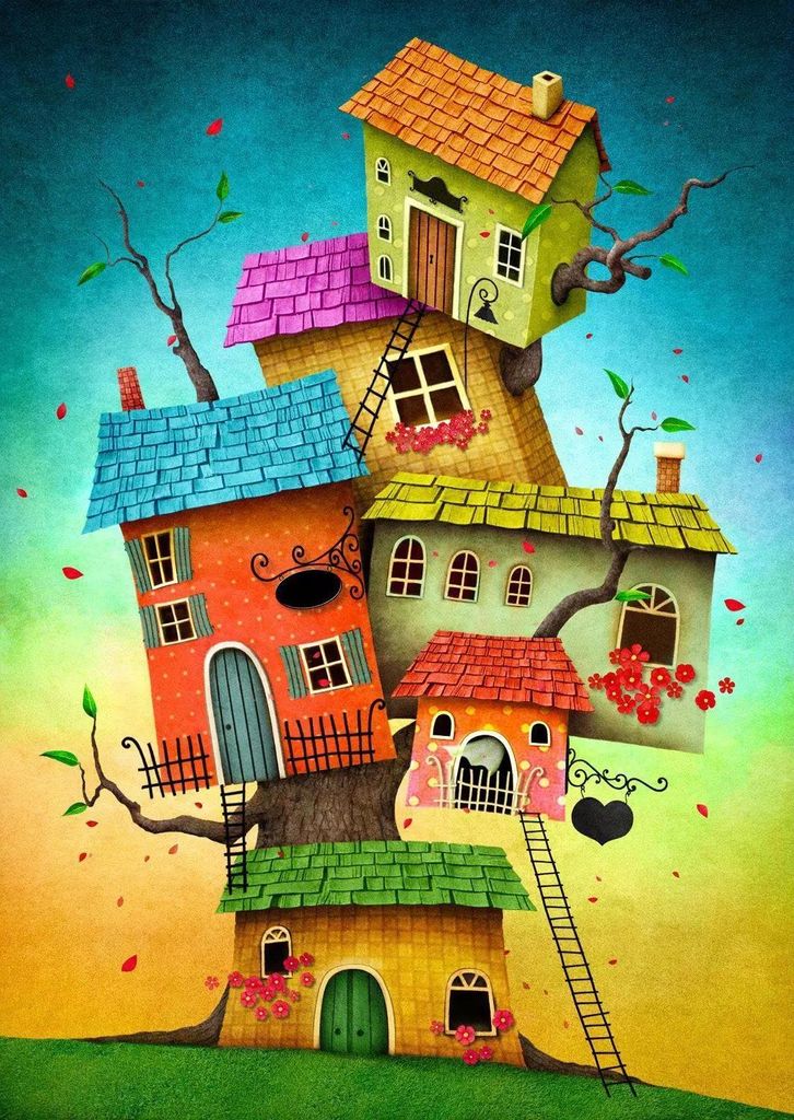 ENJOY Puzzle Fairy Houses 1000 Teile