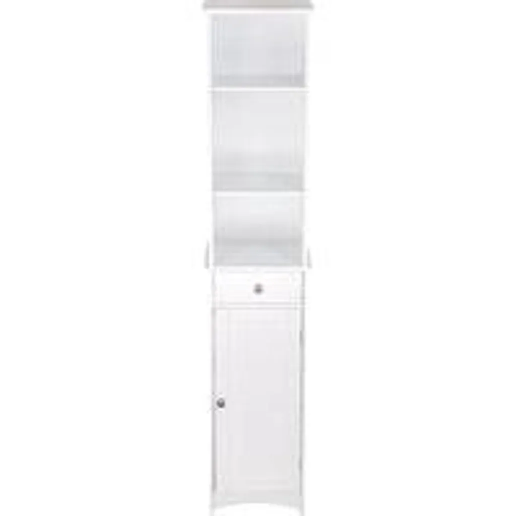 Meuble de rangement haut blanc pour salle de bain 165 cm finition mate